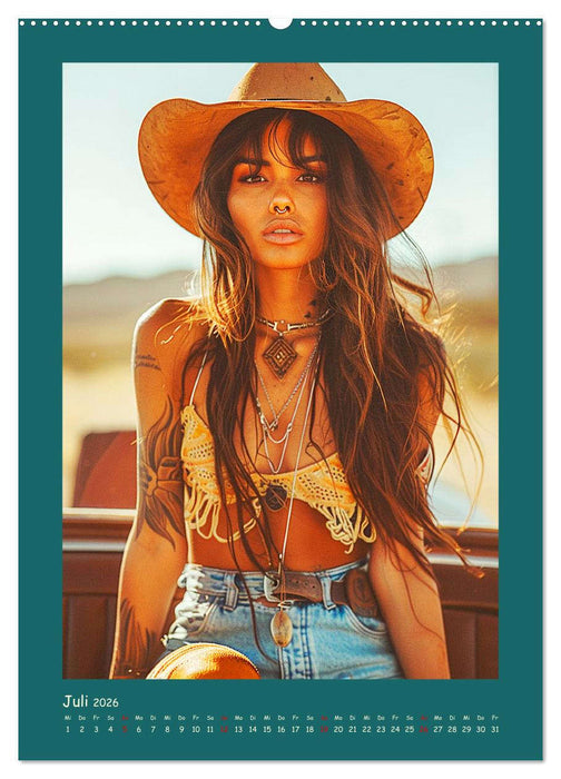 Sexy Cowgirls. Modern, selbstbewusst und schön (CALVENDO Premium Wandkalender 2026)