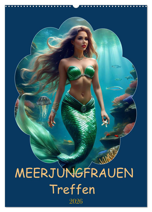 MEERJUNGFRAUEN Treffen (CALVENDO Wandkalender 2026)