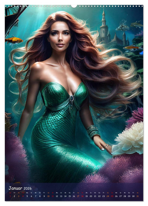 MEERJUNGFRAUEN Treffen (CALVENDO Wandkalender 2026)