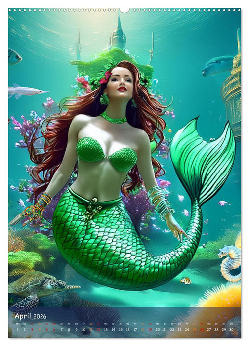 MEERJUNGFRAUEN Treffen (CALVENDO Wandkalender 2026)