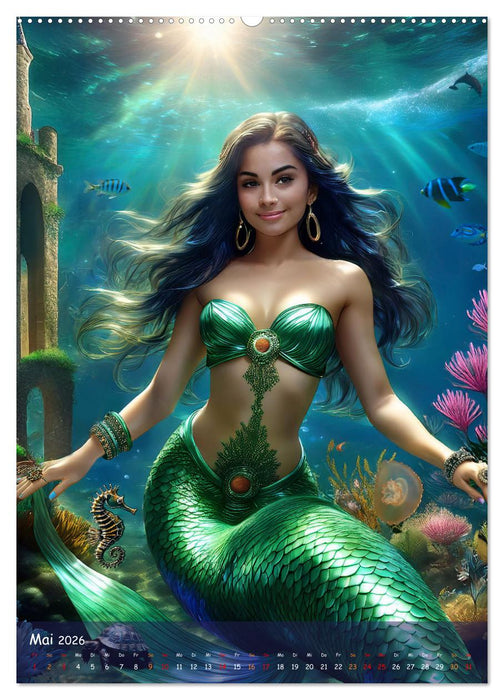 MEERJUNGFRAUEN Treffen (CALVENDO Wandkalender 2026)