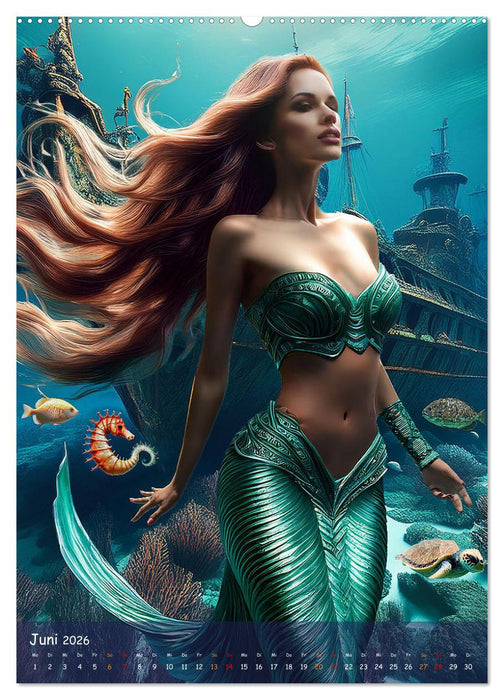 MEERJUNGFRAUEN Treffen (CALVENDO Wandkalender 2026)