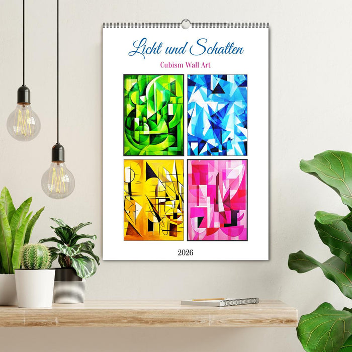 Licht und Schatten . Cubism Wall Art (CALVENDO Wandkalender 2026)