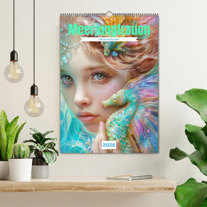 Meerjungfrauen - Märchenhafte Welt (CALVENDO Wandkalender 2026)