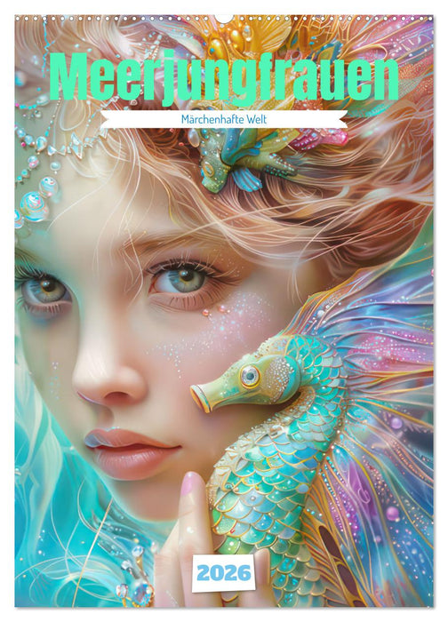 Meerjungfrauen - Märchenhafte Welt (CALVENDO Wandkalender 2026)