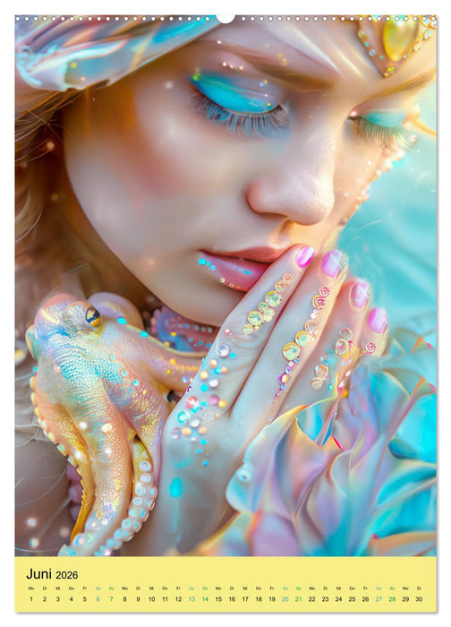 Meerjungfrauen - Märchenhafte Welt (CALVENDO Wandkalender 2026)