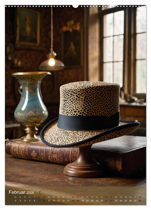 Historische Hüte - stilvoll und elegant (CALVENDO Premium Wandkalender 2026)
