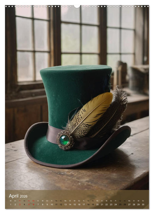 Historische Hüte - stilvoll und elegant (CALVENDO Premium Wandkalender 2026)