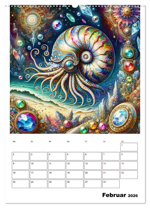Mystische Nautilus (CALVENDO Wandkalender 2026)
