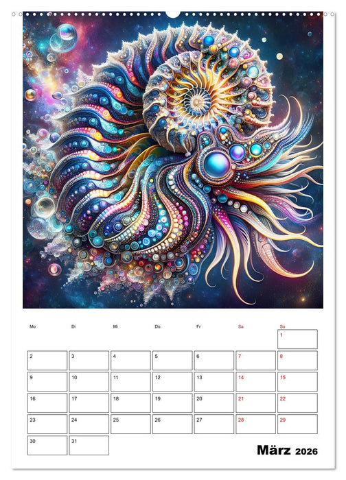 Mystische Nautilus (CALVENDO Wandkalender 2026)
