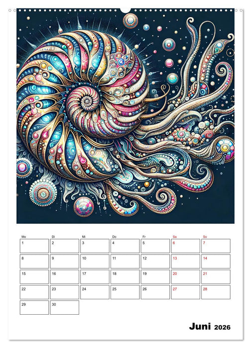 Mystische Nautilus (CALVENDO Wandkalender 2026)