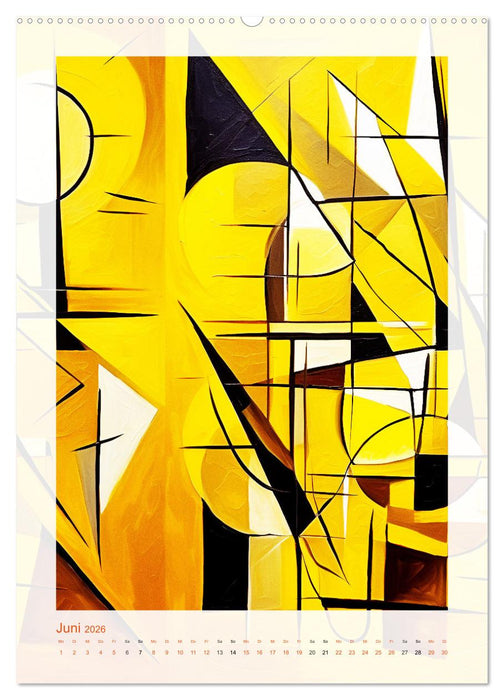 Licht und Schatten . Cubism Wall Art (CALVENDO Premium Wandkalender 2026)