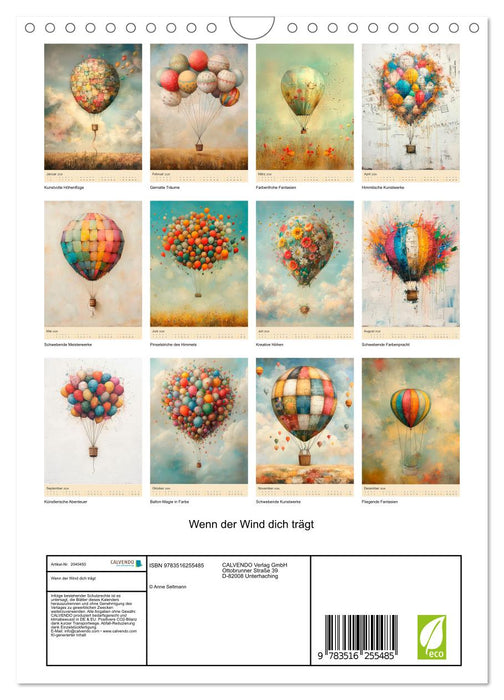 Wenn der Wind dich trägt (CALVENDO Wandkalender 2026)