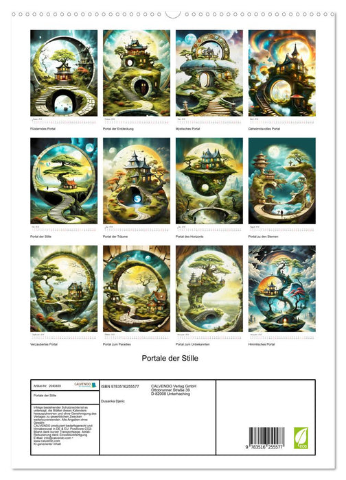 Portale der Stille (CALVENDO Premium Wandkalender 2026)