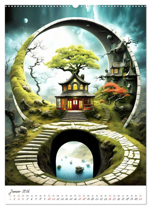 Portale der Stille (CALVENDO Premium Wandkalender 2026)