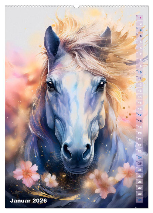 Pferdeliebe - Ein magischer Pferdekalender (CALVENDO Premium Wandkalender 2026)