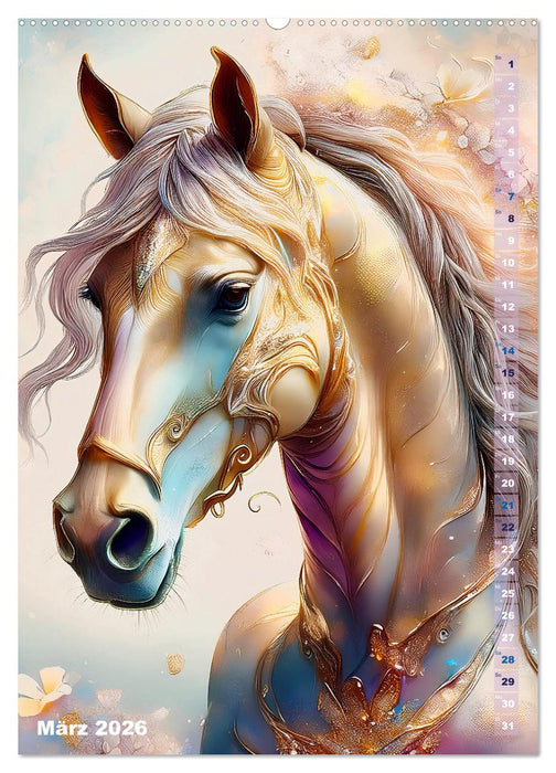Pferdeliebe - Ein magischer Pferdekalender (CALVENDO Premium Wandkalender 2026)