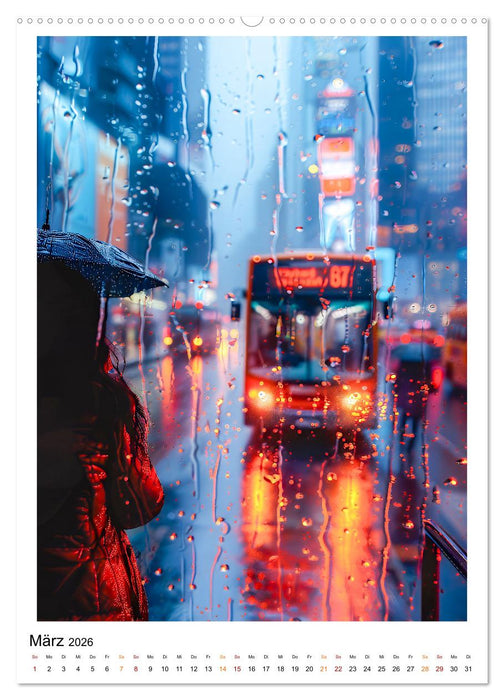 Regen Tage (CALVENDO Premium Wandkalender 2026)