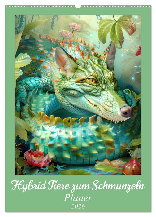 Hybrid Tiere zum Schmunzeln - Planer (CALVENDO Wandkalender 2026)
