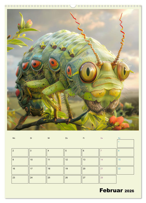Hybrid Tiere zum Schmunzeln - Planer (CALVENDO Wandkalender 2026)