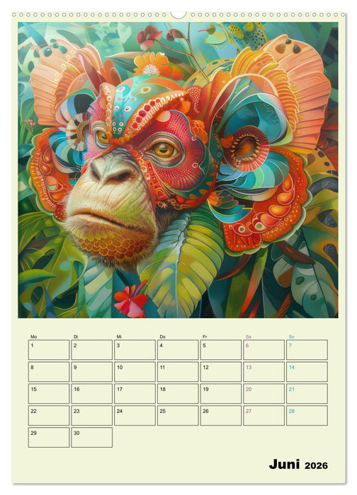 Hybrid Tiere zum Schmunzeln - Planer (CALVENDO Wandkalender 2026)