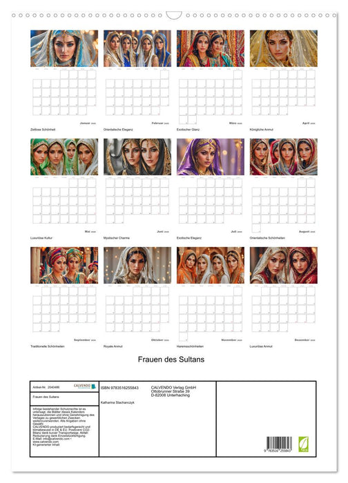 Frauen des Sultans (CALVENDO Wandkalender 2026)