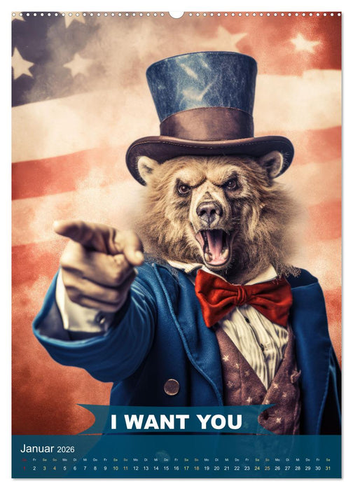 I want you im tierischen Design (CALVENDO Premium Wandkalender 2026)