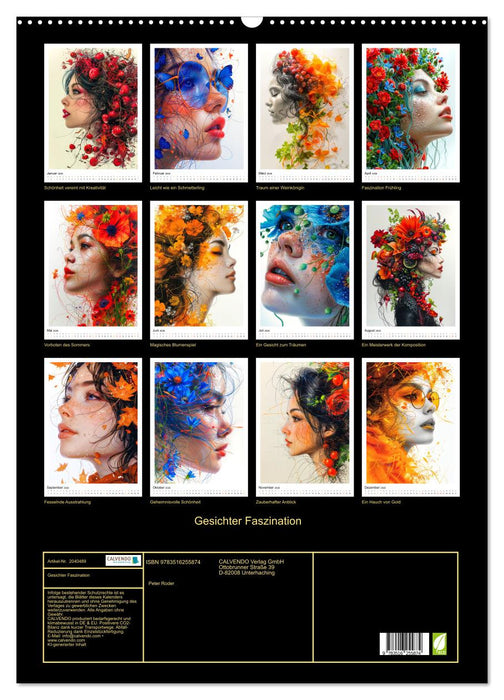 Gesichter Faszination (CALVENDO Wandkalender 2026)