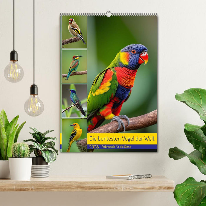 Die buntesten Vögel der Welt (CALVENDO Wandkalender 2026)