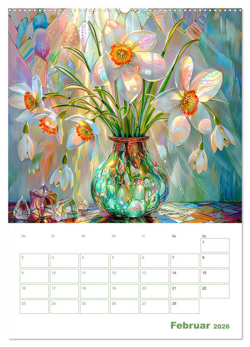 Blumenglanz (CALVENDO Premium Wandkalender 2026)