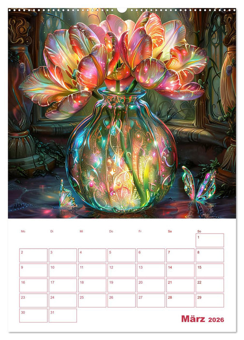 Blumenglanz (CALVENDO Premium Wandkalender 2026)