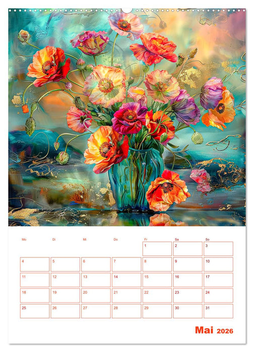 Blumenglanz (CALVENDO Premium Wandkalender 2026)
