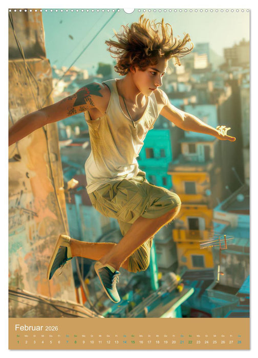 Urbanes Freerunning (CALVENDO Premium Wandkalender 2026)
