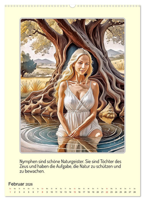 Mythologische Gestalten der griechischen Antike (CALVENDO Wandkalender 2026)