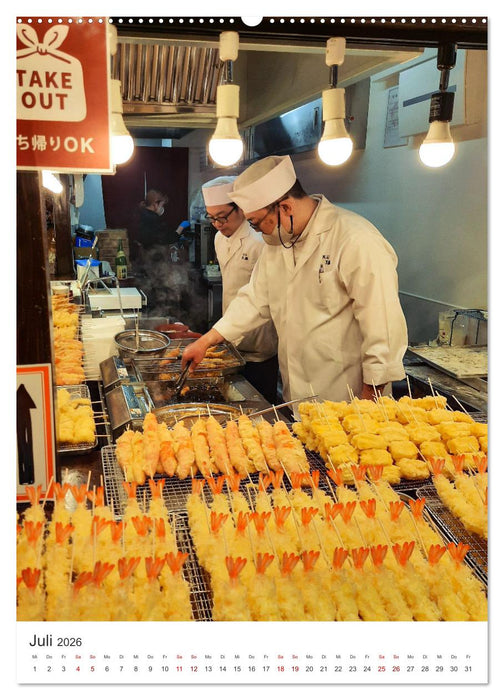 Japanisches Streetfood (CALVENDO Premium Wandkalender 2026)