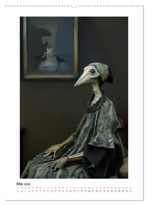 Berühmte Gemälde außerirdisch gut (CALVENDO Wandkalender 2026)