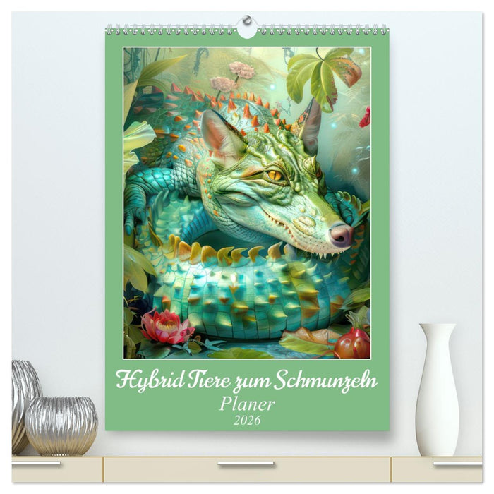 Hybrid Tiere zum Schmunzeln - Planer (CALVENDO Premium Wandkalender 2026)