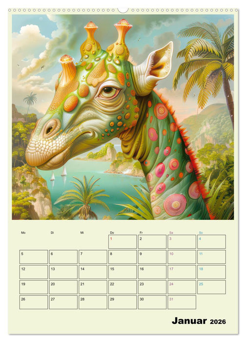 Hybrid Tiere zum Schmunzeln - Planer (CALVENDO Premium Wandkalender 2026)