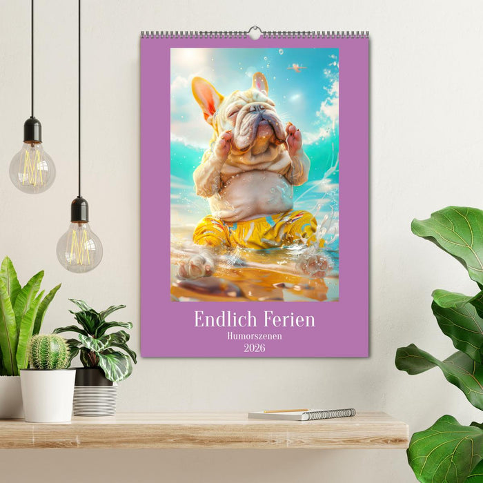 Endlich Ferien - Humorszenen (CALVENDO Wandkalender 2026)
