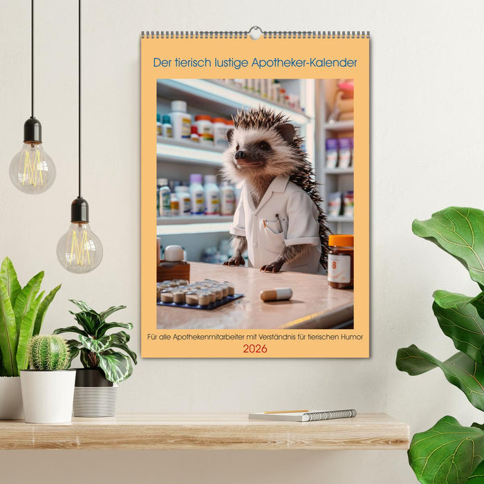 Der tierisch lustige Apotheker-Kalender (CALVENDO Wandkalender 2026)