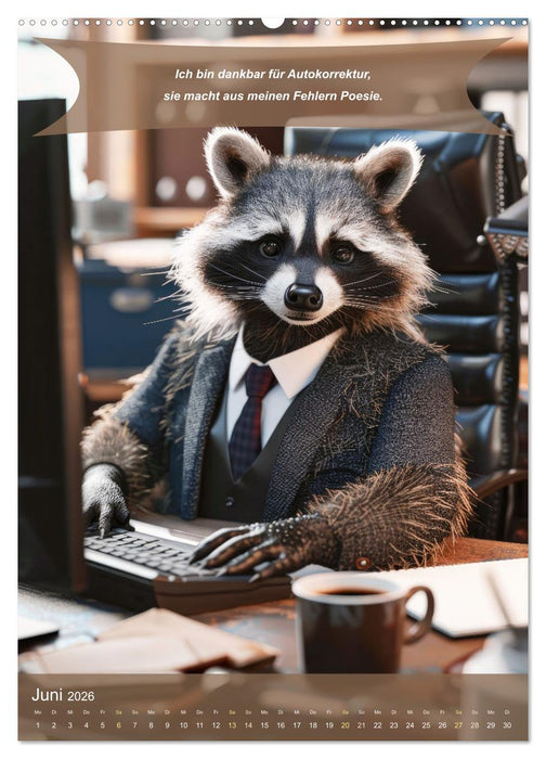 Der tierisch lustige Dankbarkeitskalender (CALVENDO Wandkalender 2026)