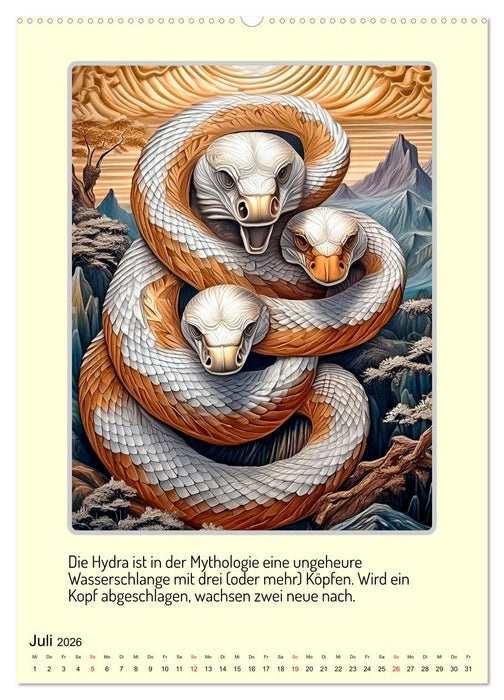 Mythologische Gestalten der griechischen Antike (CALVENDO Premium Wandkalender 2026)