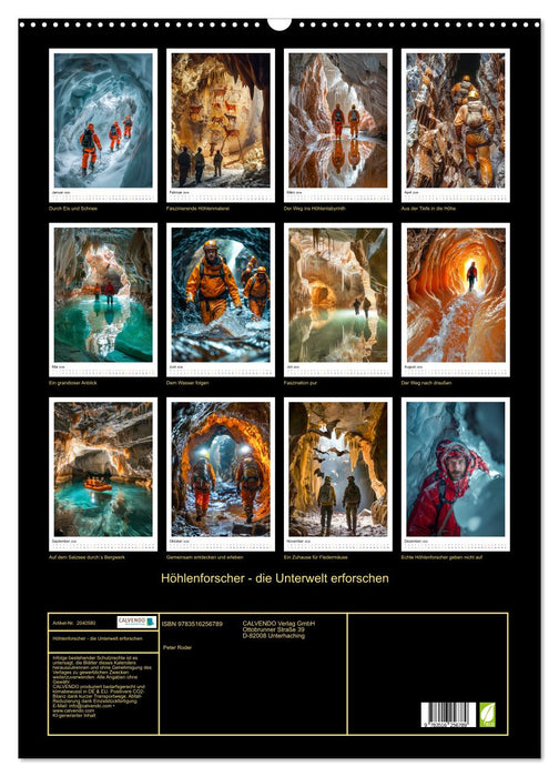 Höhlenforscher - die Unterwelt erforschen (CALVENDO Wandkalender 2026)