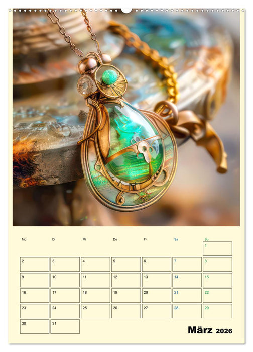 Steampunk Accesoires - Planer (CALVENDO Premium Wandkalender 2026)