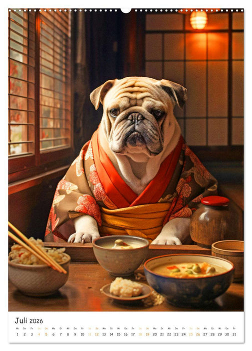 Hunde & Ramen - Ein Jahr voller Genuss und Freude (CALVENDO Premium Wandkalender 2026)