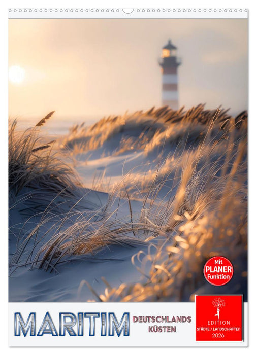 Maritim, Deutschlands Küsten (CALVENDO Wandkalender 2026)