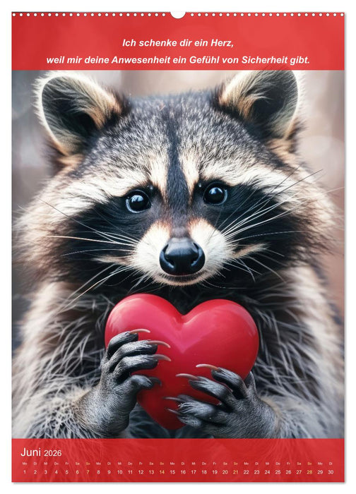 Ich schenke dir ein Herz (CALVENDO Premium Wandkalender 2026)