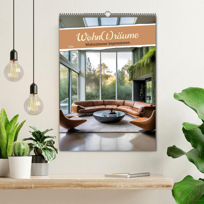 Wohn(t)räume - Wohnzimmer Impressionen (CALVENDO Wandkalender 2026)