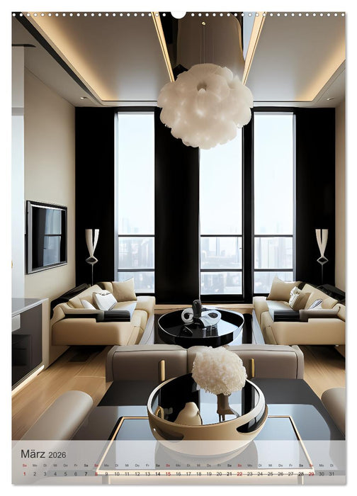 Wohn(t)räume - Wohnzimmer Impressionen (CALVENDO Wandkalender 2026)