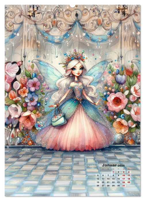 Kleine Feen so zart und fein (CALVENDO Wandkalender 2026)